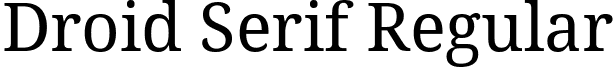 Droid Serif Regular font - DroidSerif.ttf