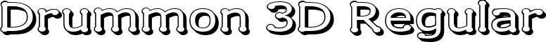 Drummon 3D Regular font - DRUMM3D_.ttf