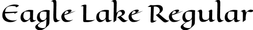 Eagle Lake Regular font - EagleLake-Regular.ttf