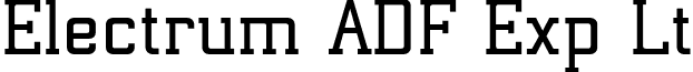 Electrum ADF Exp Lt font - ElectrumADFExp-SemiBold.otf