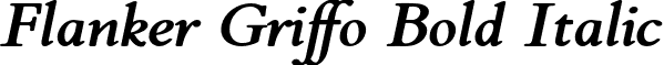 Flanker Griffo Bold Italic font - Flanker Griffo Italic Bold.otf