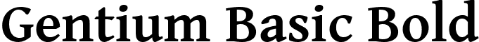 Gentium Basic Bold font - GenBasB.ttf