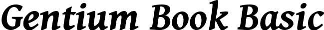 Gentium Book Basic font - GenBkBasBI.ttf