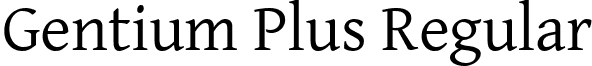 Gentium Plus Regular font - GentiumPlus-R.ttf