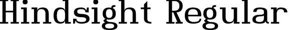 Hindsight Regular font - Hindsightrg2.ttf