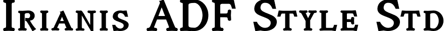 Irianis ADF Style Std font - IrianisADFStyleStd-Bold.otf