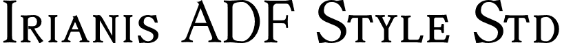 Irianis ADF Style Std font - IrianisADFStyleStd-Regular.otf