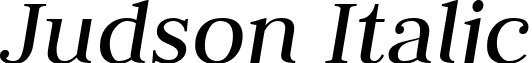 Judson Italic font - Judson-Italic.ttf