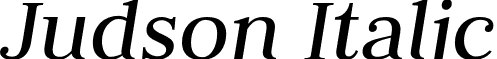 Judson Italic font - Judson-Italic.otf