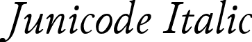 Junicode Italic font - Junicode-Italic.ttf
