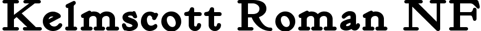 Kelmscott Roman NF font - KelmscottRomanNF-Bold.ttf