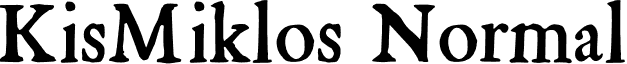 KisMiklos Normal font - KisMiklos.otf