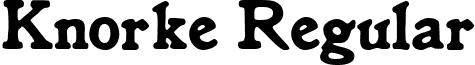 Knorke Regular font - Knorke.ttf