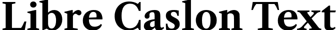 Libre Caslon Text font - LibreCaslonText-Bold.otf