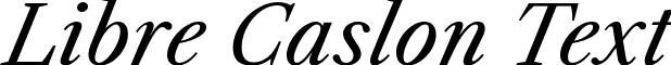 Libre Caslon Text font - LibreCaslonText-Italic.ttf