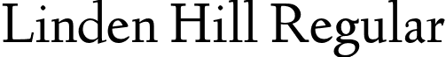 Linden Hill Regular font - Linden Hill.otf