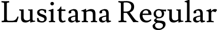 Lusitana Regular font - Lusitana-Regular.ttf