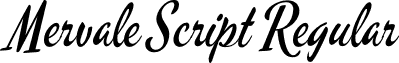 Mervale Script Regular font - MervaleScript-Regular.otf