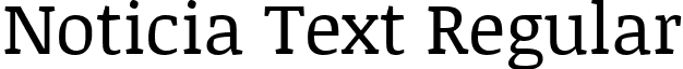 Noticia Text Regular font - NoticiaText-Regular.ttf