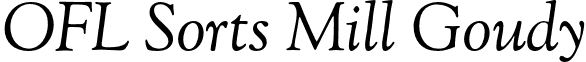 OFL Sorts Mill Goudy font - OFLGoudyStM-Italic.otf