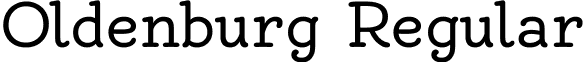 Oldenburg Regular font - Oldenburg-Regular.ttf