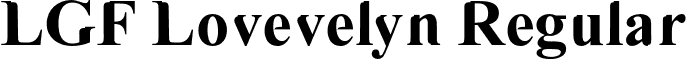 LGF Lovevelyn Regular font - LGFLovevelyn-Normal.otf