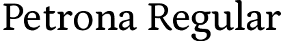 Petrona Regular font - Petrona-Regular.ttf