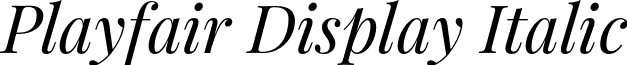 Playfair Display Italic font - PlayfairDisplay-Italic.otf