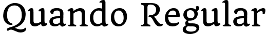 Quando Regular font - Quando-Regular.ttf