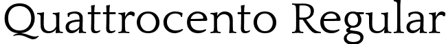 Quattrocento Regular font - Quattrocento-Regular.ttf