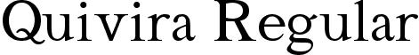 Quivira Regular font - Quivira.otf