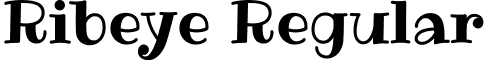 Ribeye Regular font - Ribeye-Regular.ttf