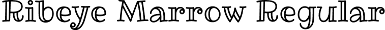 Ribeye Marrow Regular font - RibeyeMarrow-Regular.ttf