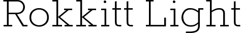 Rokkitt Light font - Rokkitt Light.ttf