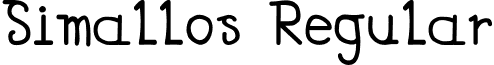 Simallos Regular font - Simallos.ttf