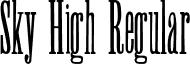 Sky High Regular font - SkyHigh-Regular.otf