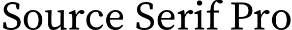 Source Serif Pro font - SourceSerifPro-Regular.otf