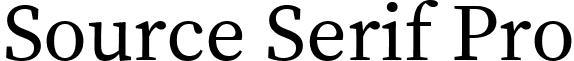 Source Serif Pro font - SourceSerifPro-Regular.ttf
