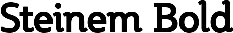 Steinem Bold font - STEINEMB.ttf