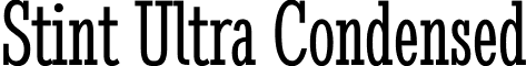 Stint Ultra Condensed font - StintUltraCondensed-Regular.ttf