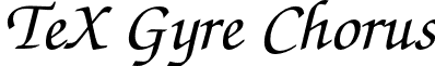 TeX Gyre Chorus font - texgyrechorus-mediumitalic.otf