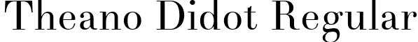 Theano Didot Regular font - TheanoDidot-Regular.ttf