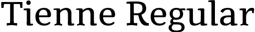 Tienne Regular font - Tienne-Regular.otf