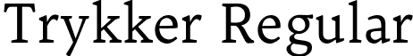 Trykker Regular font - Trykker-Regular.otf