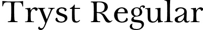 Tryst Regular font - Tryst-Regular.otf