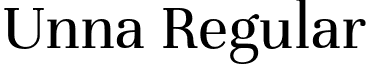 Unna Regular font - Unna-Regular.otf