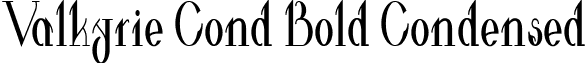 Valkyrie Cond Bold Condensed font - Valkyrie-BoldCondensed.ttf