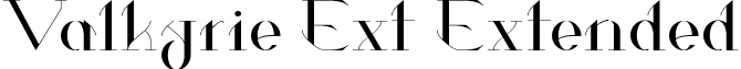 Valkyrie Ext Extended font - Valkyrie-Extended.ttf