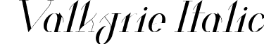 Valkyrie Italic font - Valkyrie-Italic.ttf
