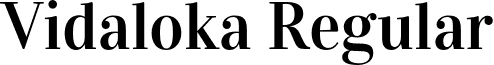 Vidaloka Regular font - Vidaloka-Regular.otf